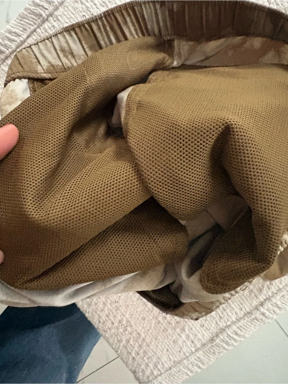 The North Face Men's Tan & Cream Athletic Shorts